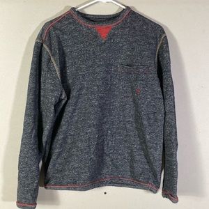 32 Bar Blues DEVIL'S IN MY DEN FRENCH TERRY PULLOVER, Men’s Medium